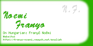 noemi franyo business card