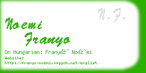 noemi franyo business card